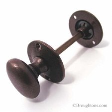 Additional picture of Aston Oval Thumb Turn & Release Rustic Solid Bronze