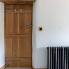 Additional picture of From The Anvil Penny End T Hinges 12" Pewter Patina