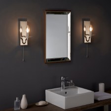 Additional picture of Puddletown Bathroom Wall Light Polished Nickel