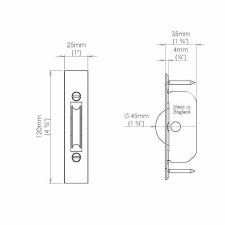 Additional picture of Sash Pulley Square Edge Antique Brass