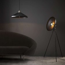 Additional picture of Clifton Tripod Floor Lamp Matt Black