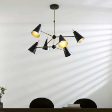 Additional picture of Valence 6 Light Pendant Matt Black