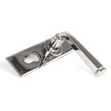 Additional picture of From The Anvil Avon Lock Handles Euro Profile Polished 316 Stainless Steel