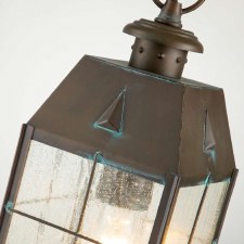 Additional picture of Quintiesse Nantucket Outdoor Chain Lantern Aged Brass