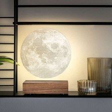 Additional picture of Smart Moon Floating Table Lamp Walnut Base