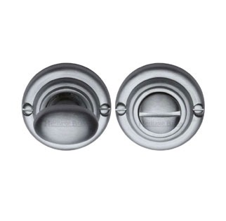 Heritage V1015 Bathroom Thumb Turn & Release Satin Chrome