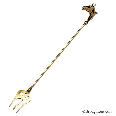 Horse Design Toasting Fork Polished Brass