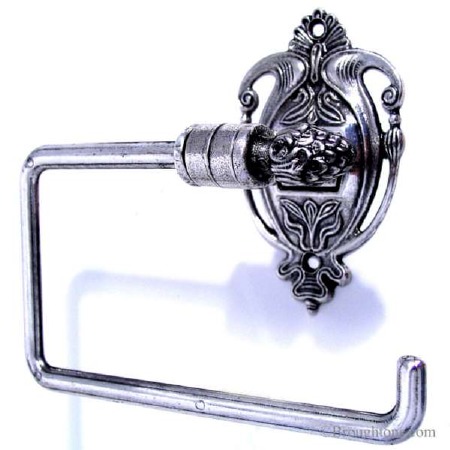 Milano Toilet Roll Holder Antique Silver