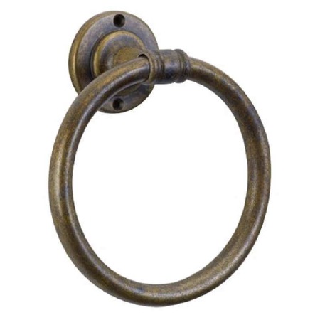 Rimini Small Towel Ring Antique Brass