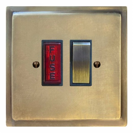 Mode Switched Fused Spur Illuminated Antique Satin Brass