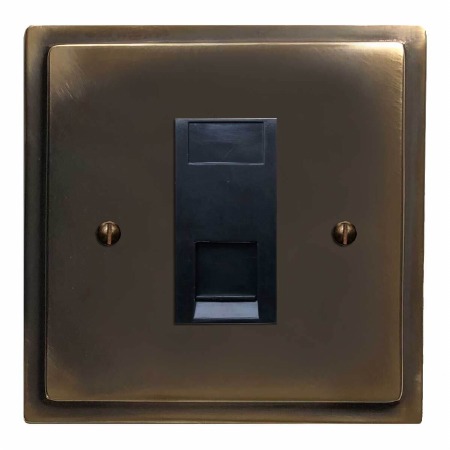 Mode Telephone Socket Secondary Dark Antique Relief