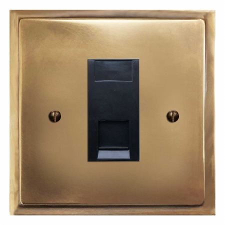 Mode Telephone Socket Secondary Hand Aged Brass