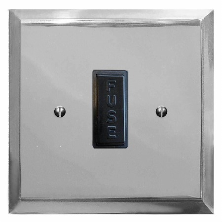 Mode Fused Spur Connection Unit 13 Amp Polished Chrome & Black Trim
