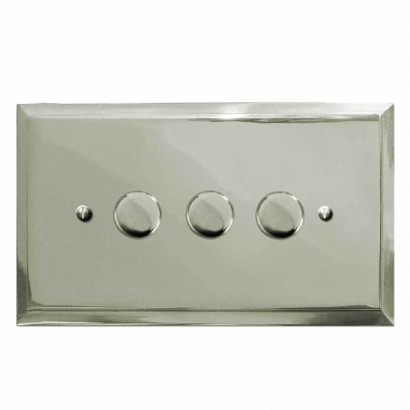 Mode Dimmer Switch 3 Gang Polished Nickel