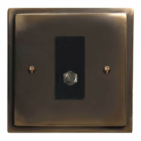 Mode Satellite Socket Dark Antique Relief