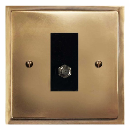 Mode Satellite Socket Hand Aged Brass