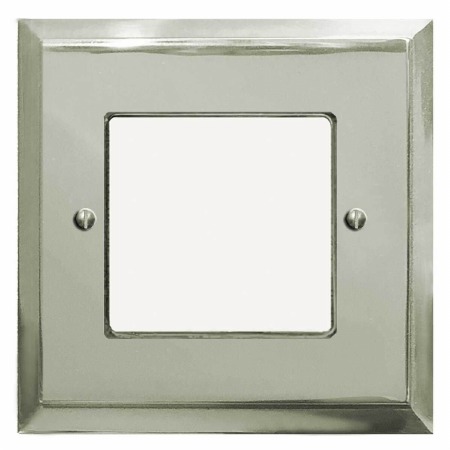 Mode Plate for Modular Electrical Components 50x50mm Polished Nickel