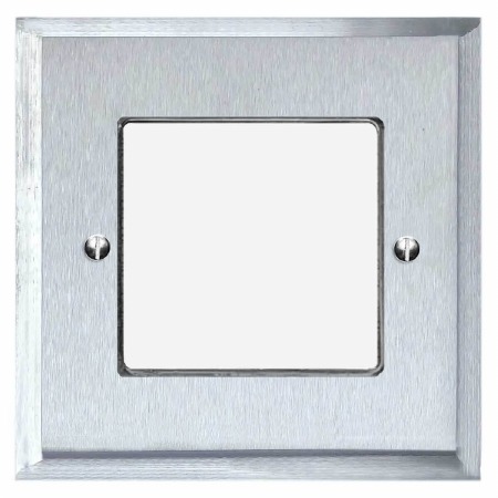 Mode Plate for Modular Electrical Components 50x50mm Satin Chrome