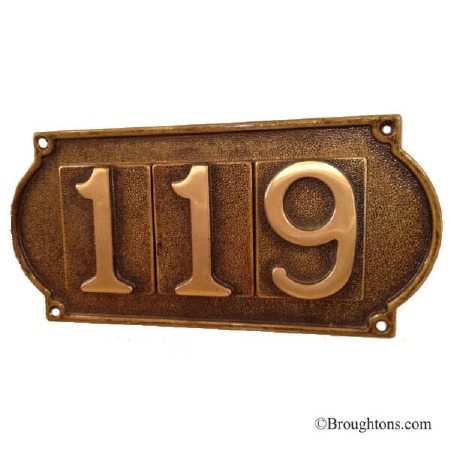 Triple Plaque for Numerals