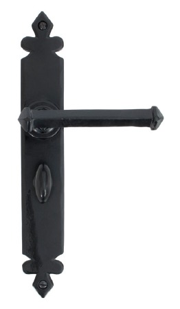 From The Anvil Tudor Bathroom Door Handles Black