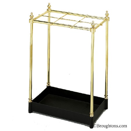 Rectangular Umbrella Stand Brass