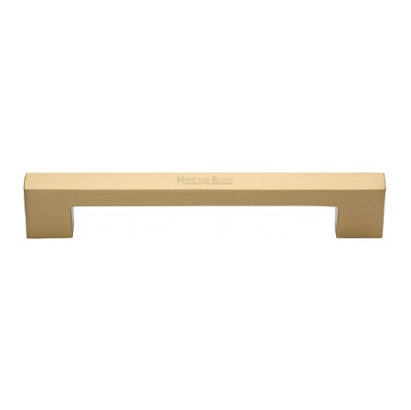 Heritage Urban Pull Handle V1390 305 Medium Satin Brass