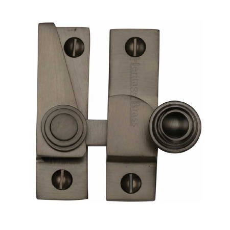 Heritage Hook Plate Sash Fastener V1104 Matt Bronze