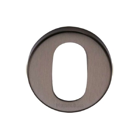 Heritage V4009 Oval Profile Escutcheon Matt Bronze Lacquered