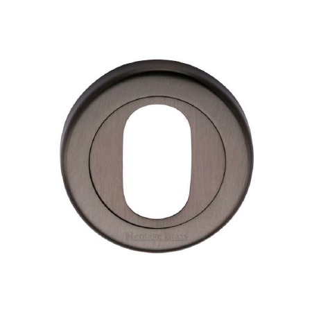 Heritage V4010 Oval Profile Escutcheon Matt Bronze Lacquered