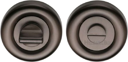 Heritage V6720 Bathroom Thumb Turn & Release Matt Bronze Lacquered