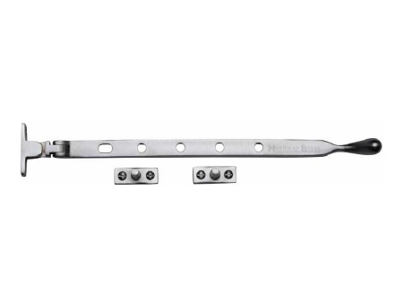 Heritage Ball Casement Stay 12" V992 Satin Chrome