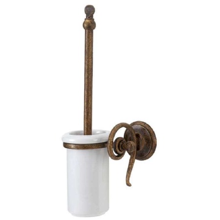 Wave Toilet Brush Antique Brass