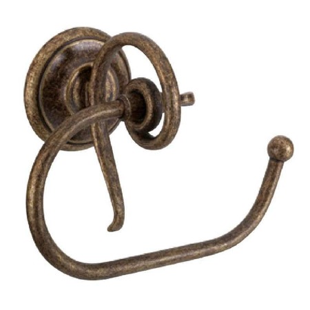 Wave Toilet Roll Holder Antique Brass