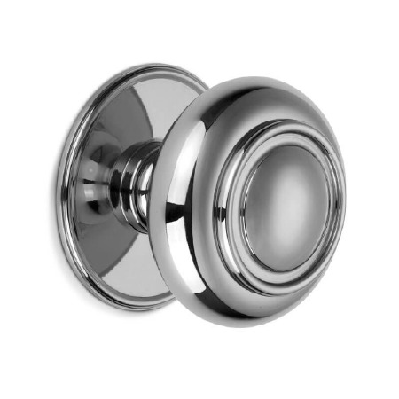 Velator Centre Door Knob Polished Chrome