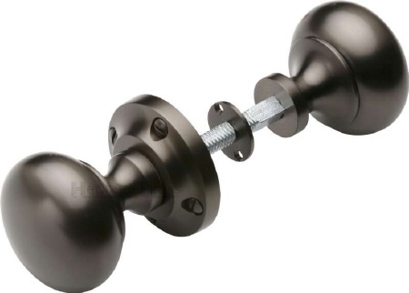Heritage Victoria Rim Knobs RIM-V980 Matt Bronze