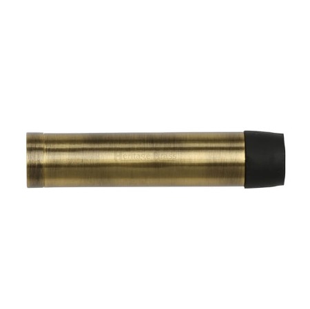 Heritage Cylinder Wall Mounted Door Stop Without Rose V1081 76 Antique Brass