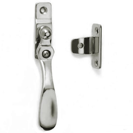 Wedge Lockable Window Handle Polished Nickel