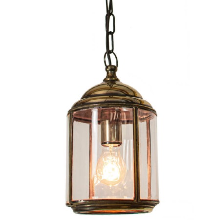 Wentworth Pendant Hanging Lantern Renovated Brass