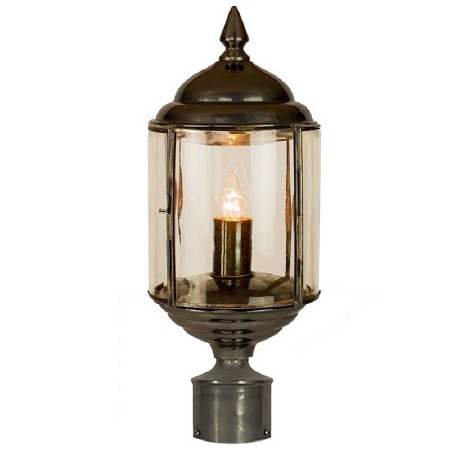 Wentworth Lamp Post Head to suit 2" dia. Polished Brass