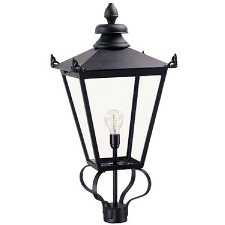 Elstead Wilmslow Lamp Post Head Black