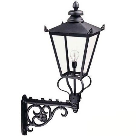 Elstead Wilmslow Outdoor Wall Light Lantern Black