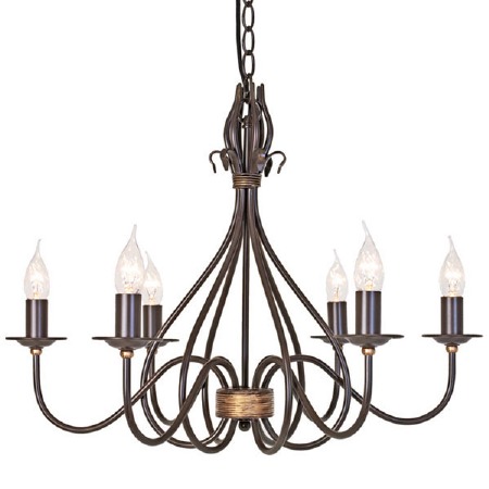 Elstead Windermere 6 Arm Chandelier