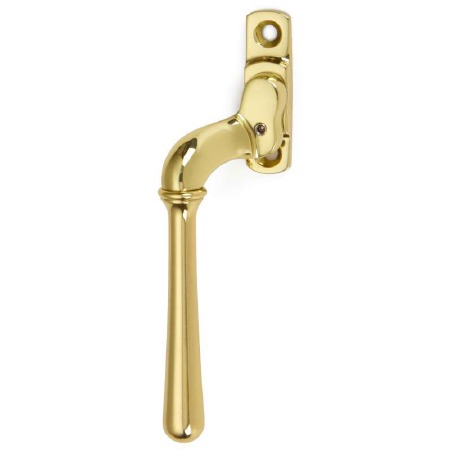 Locking Espagnolette Handle LH Polished Brass Unlacquered