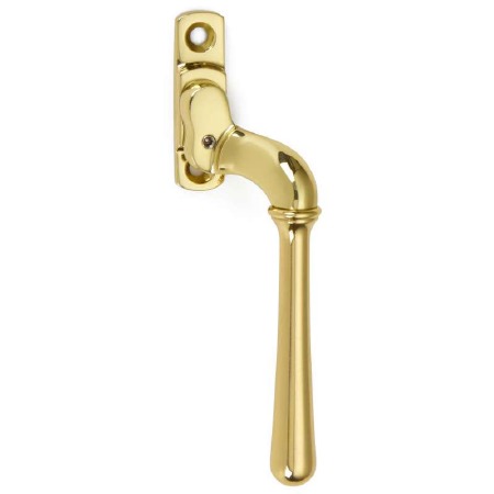 Locking Espagnolette Handle RH Polished Brass Unlacquered