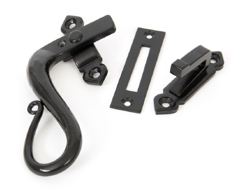 From The Anvil Locking Shepherds Crook Window Handle Black