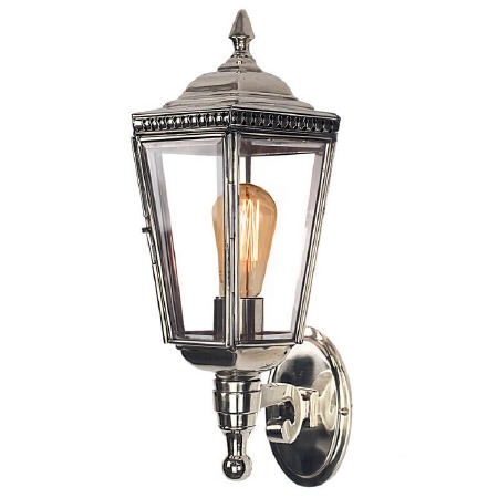 Windsor Outdoor Wall Lantern Polished Nickel