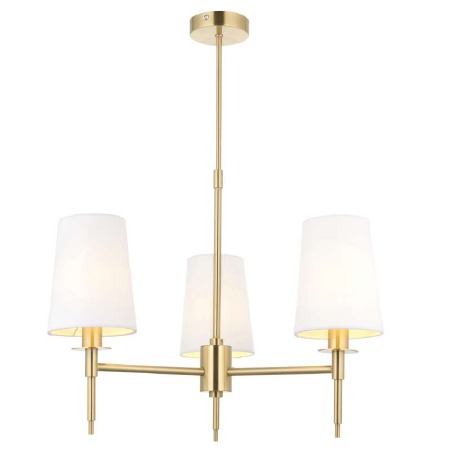 Portesham 3 Light Pendant Satin Brass