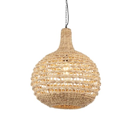 Rattan & Water Hyacinth Basket Pendant Light - Broughtons Lighting ...