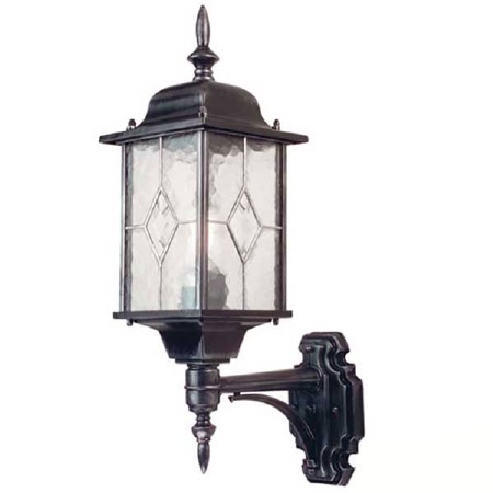 Elstead Wexford Outdoor Wall Up Light Lantern Black