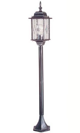 Elstead Wexford Pillar Lantern Light Black